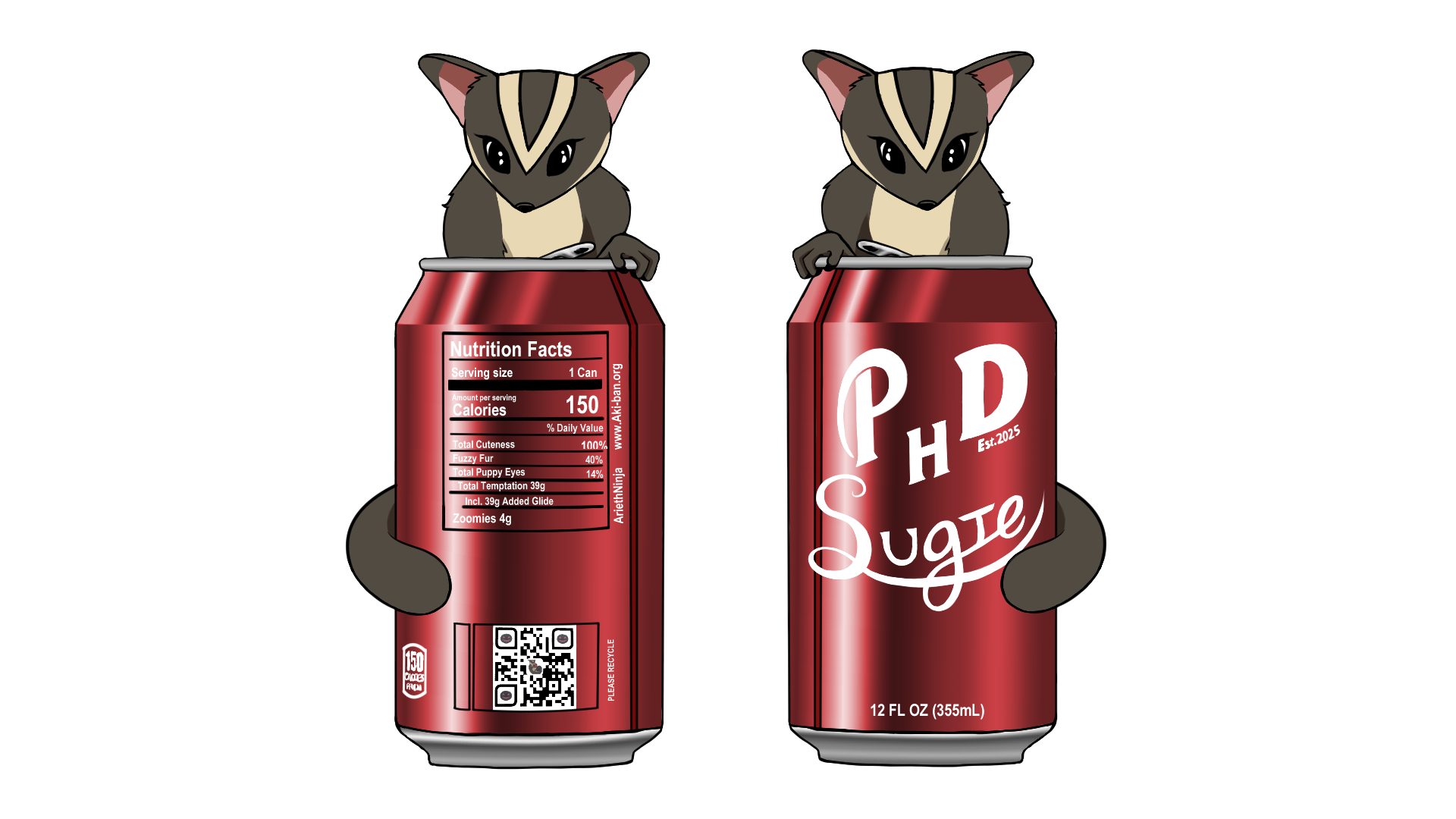 Sugar Glider Double Sided Badge